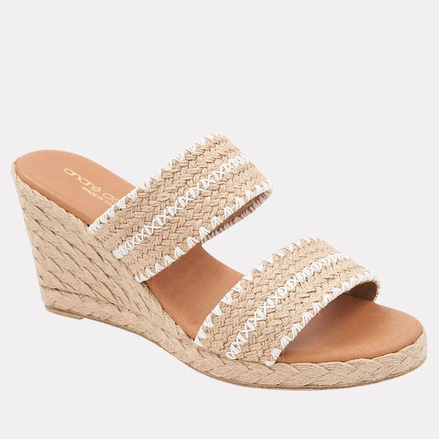 Nolita White Knit Espadrille Wedge sold by Andre Assous product image thumbnail 2