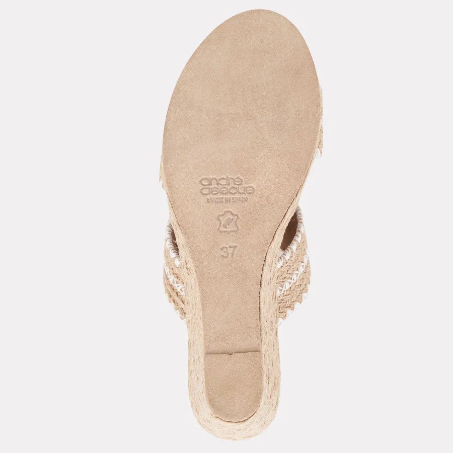 Nolita White Knit Espadrille Wedge sold by Andre Assous product image thumbnail 4