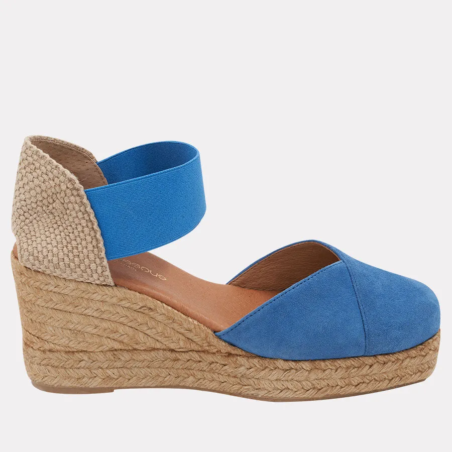 Pedra Suede Espadrille Wedge sold by Andre Assous