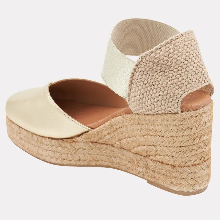 Pedra Leather Espadrille Wedge sold by Andre Assous product image thumbnail 3