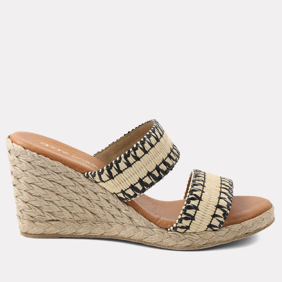 Nolita Stitched Raffia Espadrille Wedge sold by Andre Assous product image thumbnail 4