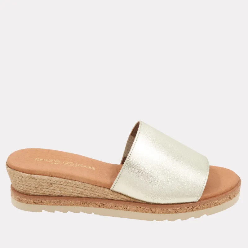 Nessie Jute Espadrille Wedge sold by Andre Assous