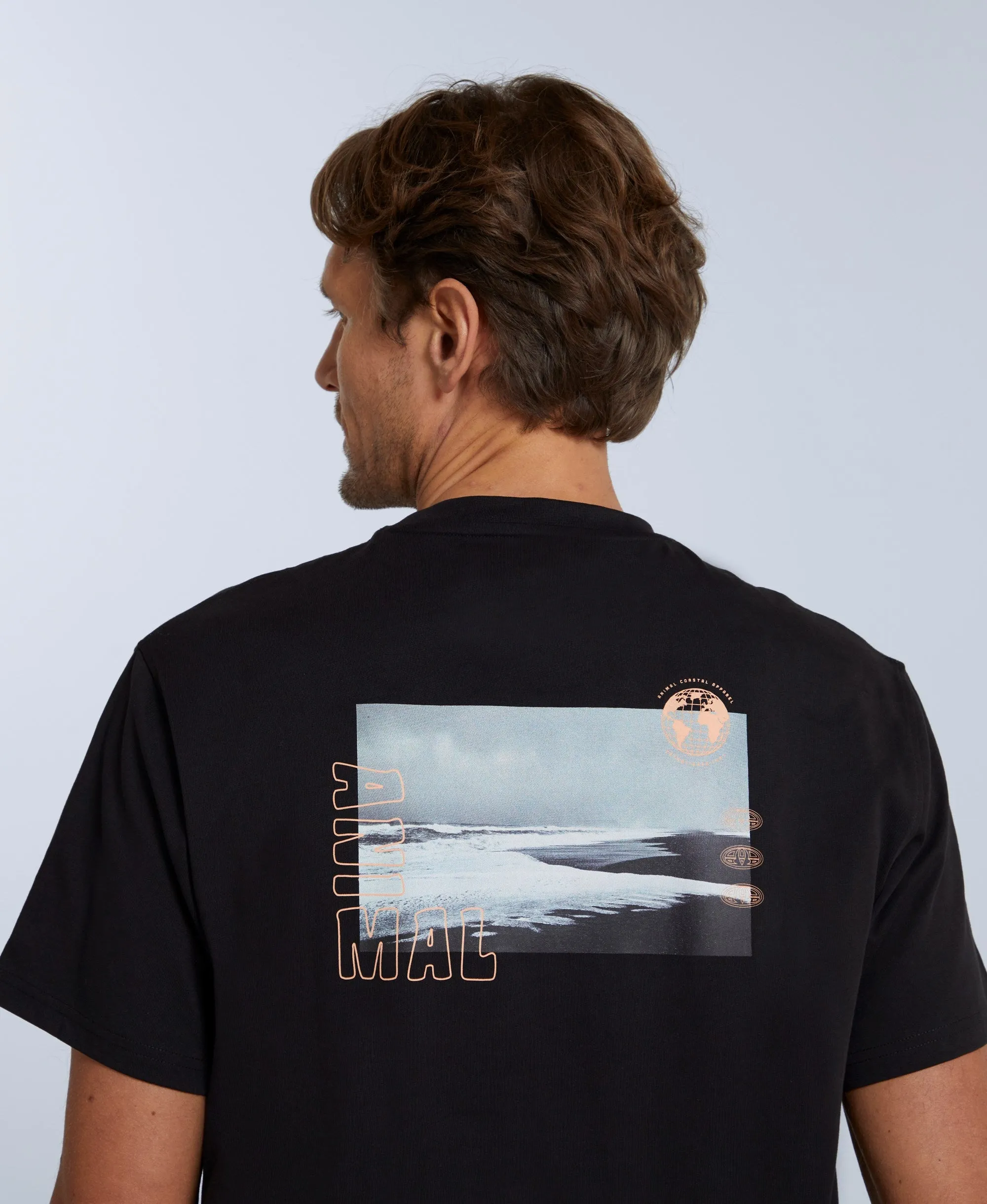 Chase Mens Relaxed T-Shirt - Black sold by Animal product image thumbnail 2