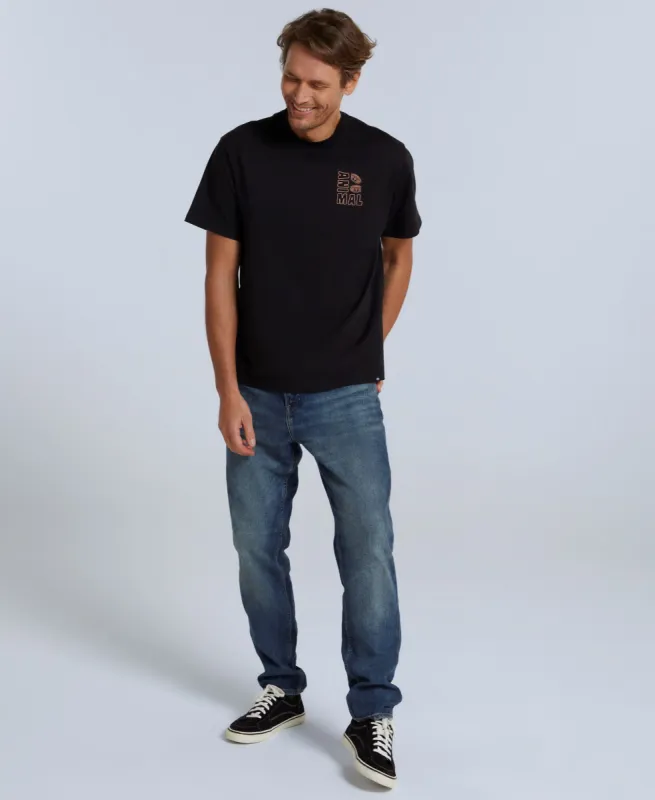 Chase Mens Relaxed T-Shirt - Black sold by Animal