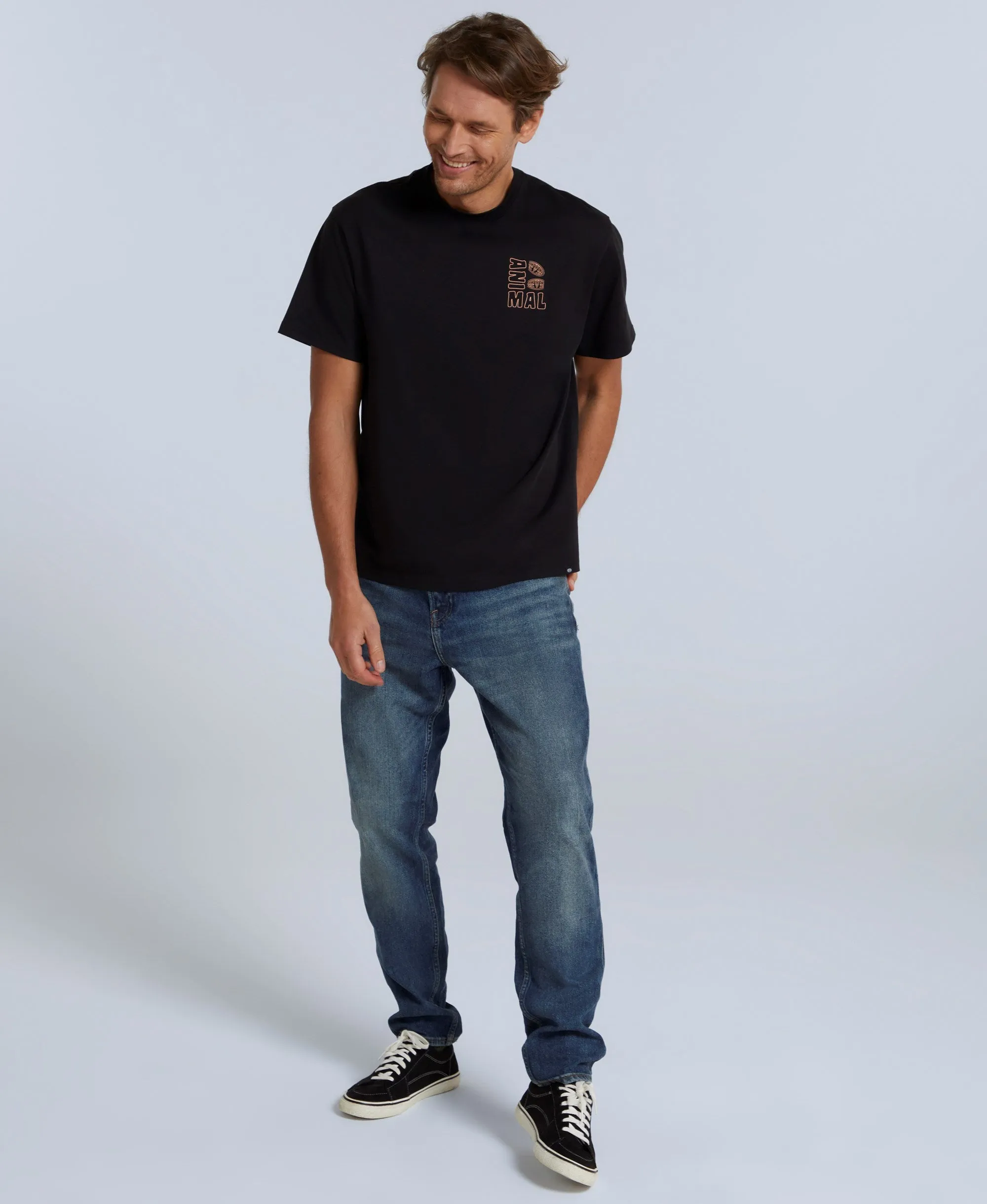 Chase Mens Relaxed T-Shirt - Black sold by Animal