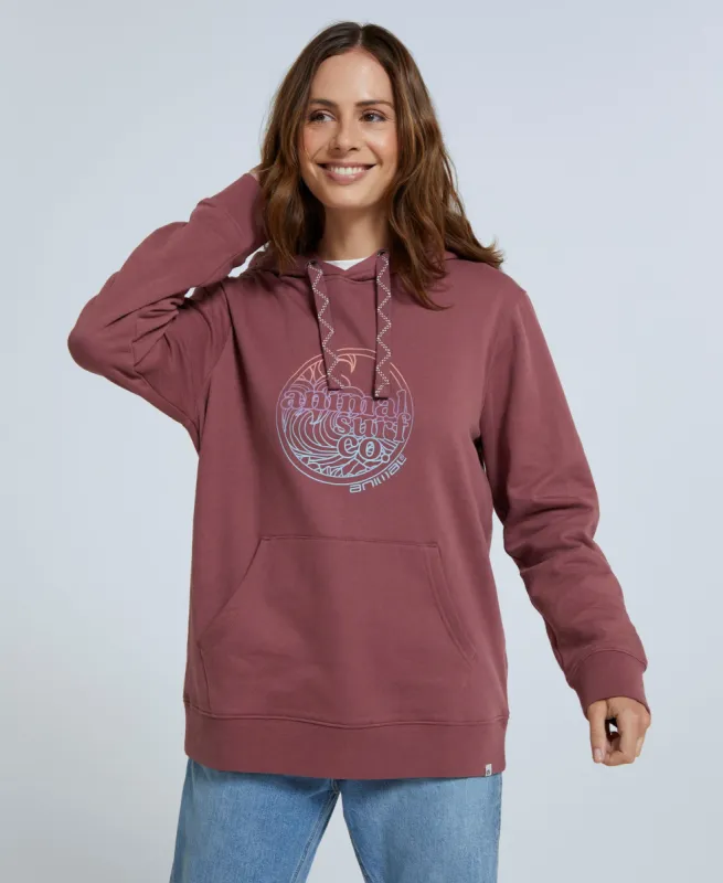 Maya Womens Organic Hoodie - Burgundy sold by Animal
