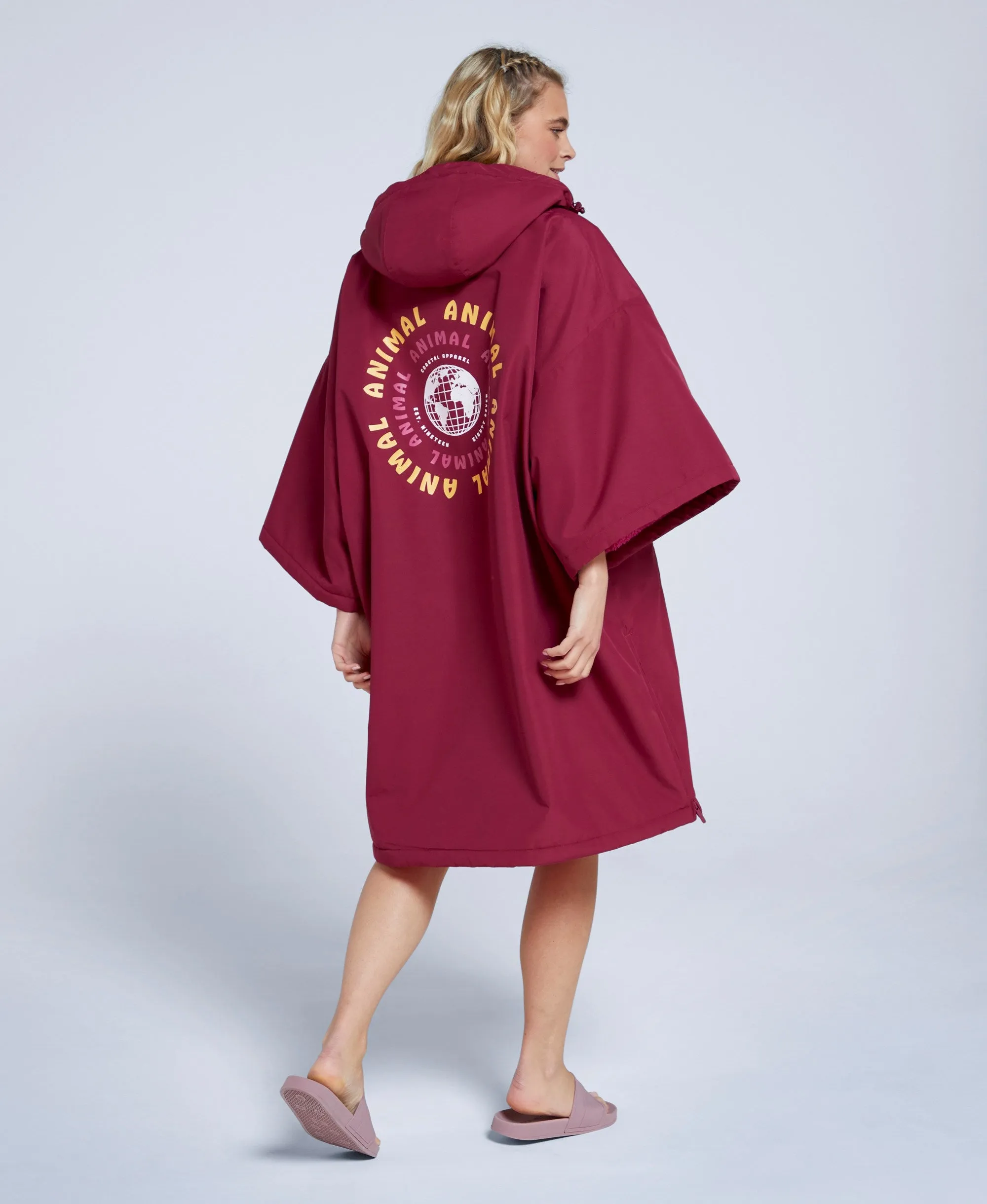 Zara Womens Changing Robe - Burgundy sold by Animal product image thumbnail 4