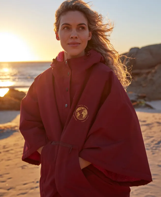 Zara Womens Changing Robe - Burgundy sold by Animal