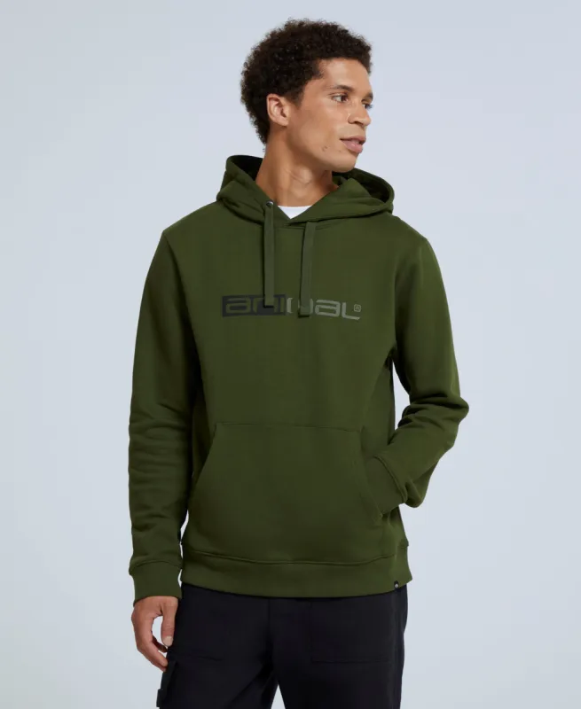 River Mens Hoodie - Dark Khaki sold by Animal