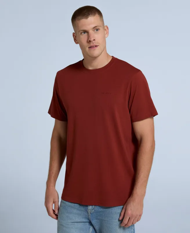 Icon Mens Logo Organic T-Shirt - Dark Red sold by Animal