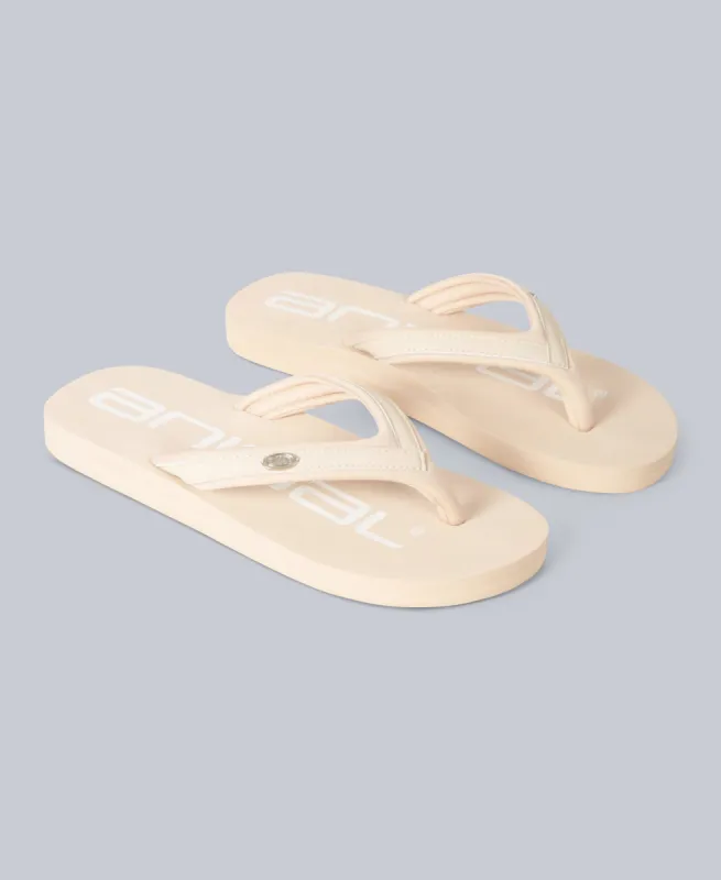 Swish Womens Recycled Flip-Flops - Beige sold by Animal