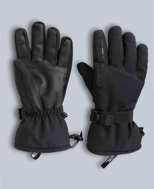 Mens Edge Snow Gloves - Jet Black sold by Animal
