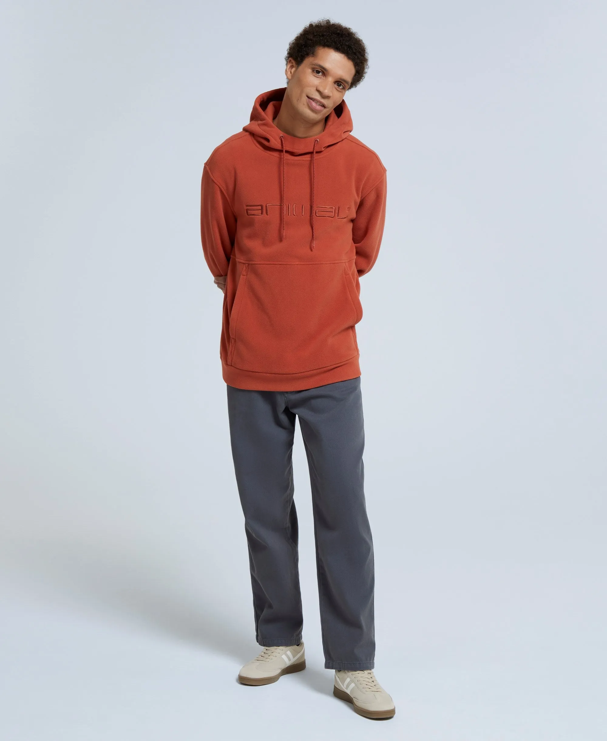 Louis Mens Fleece Hoodie - Orange sold by Animal product image thumbnail 3
