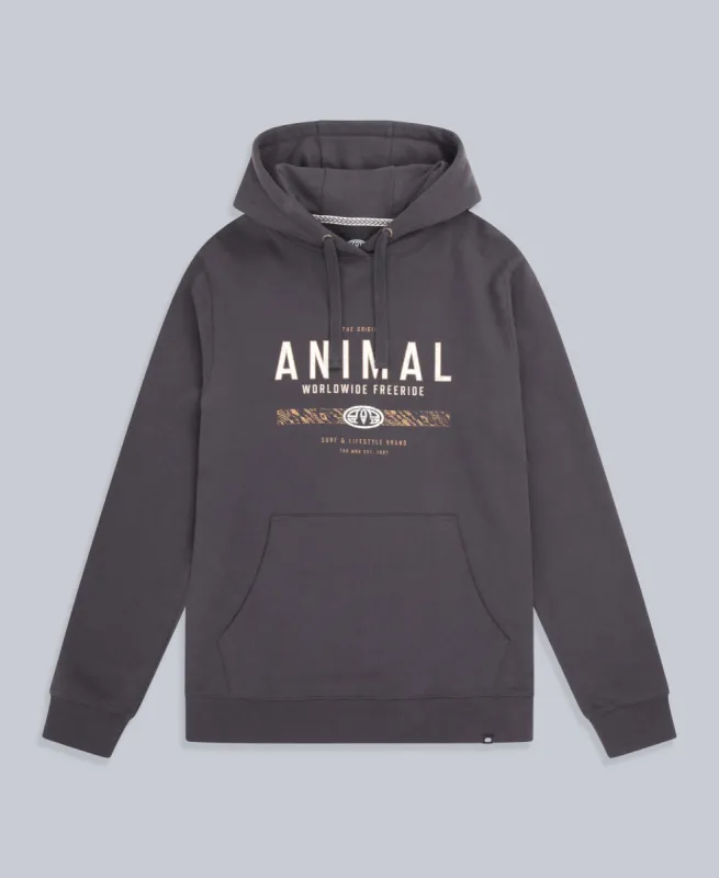 River Mens Hoodie - Charcoal sold by Animal