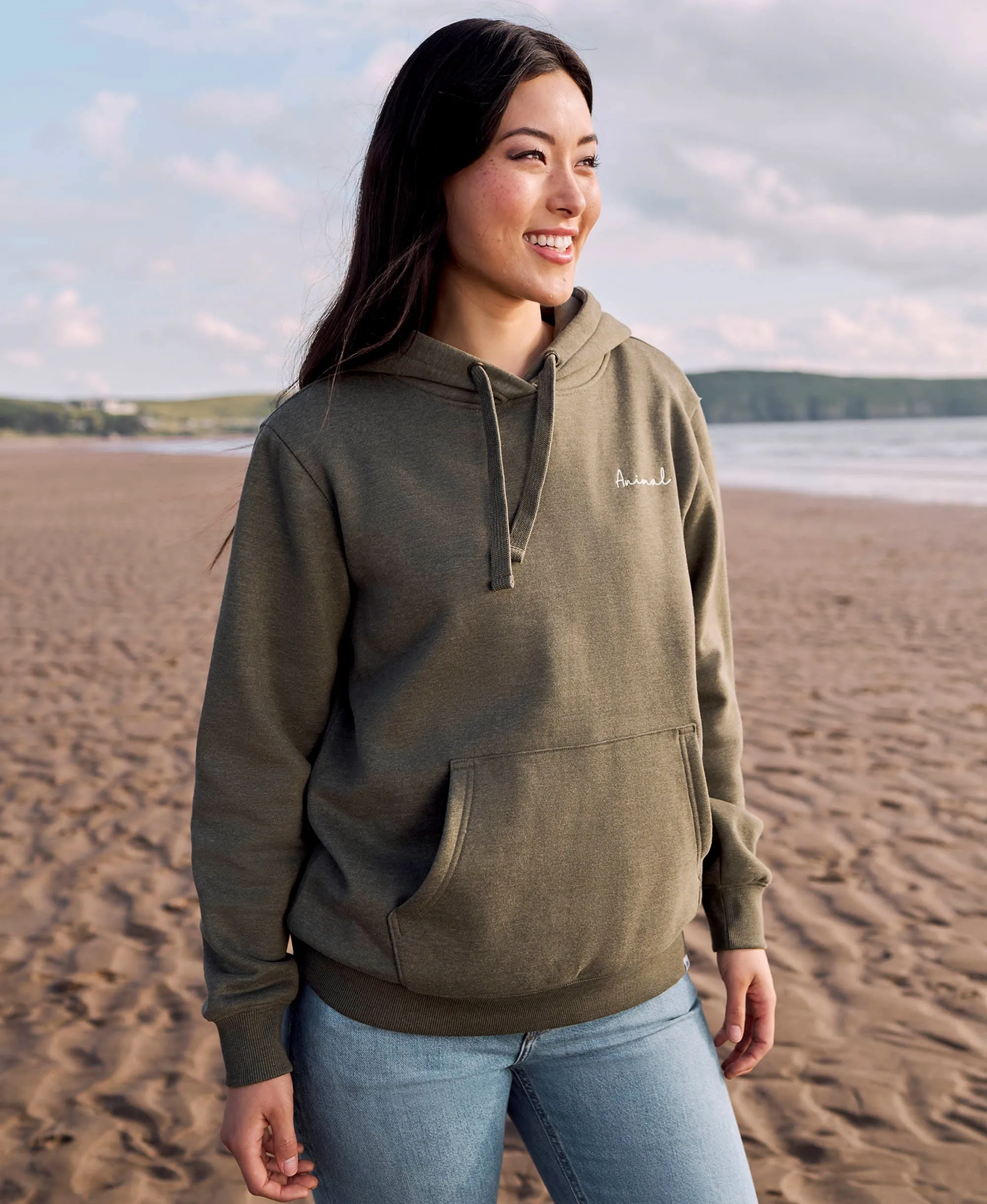 Maya Womens Hoodie - Light Khaki sold by Animal
