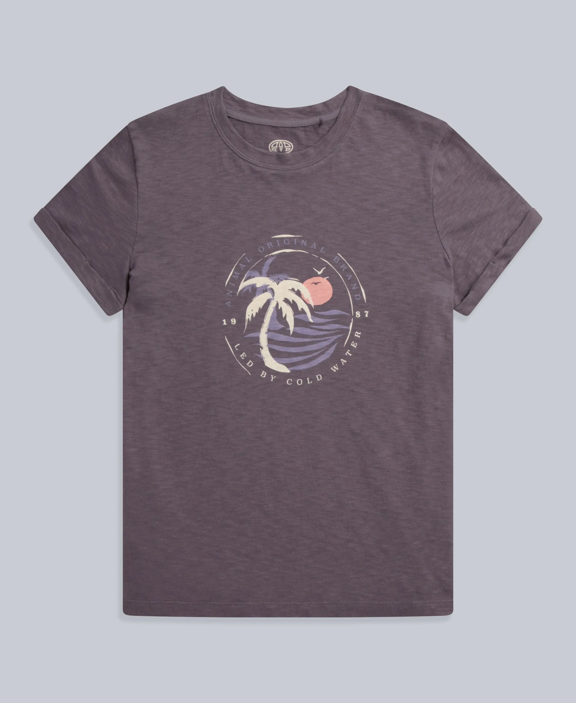 Ava Womens Knit T-Shirt - Charcoal sold by Animal