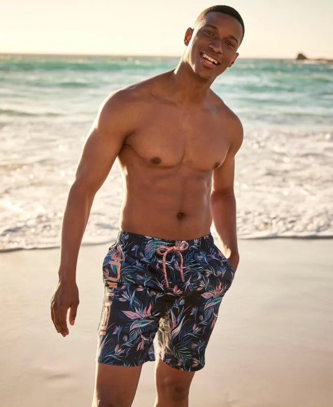 Deep Dive Mens Printed Boardshorts - Pink sold by Animal