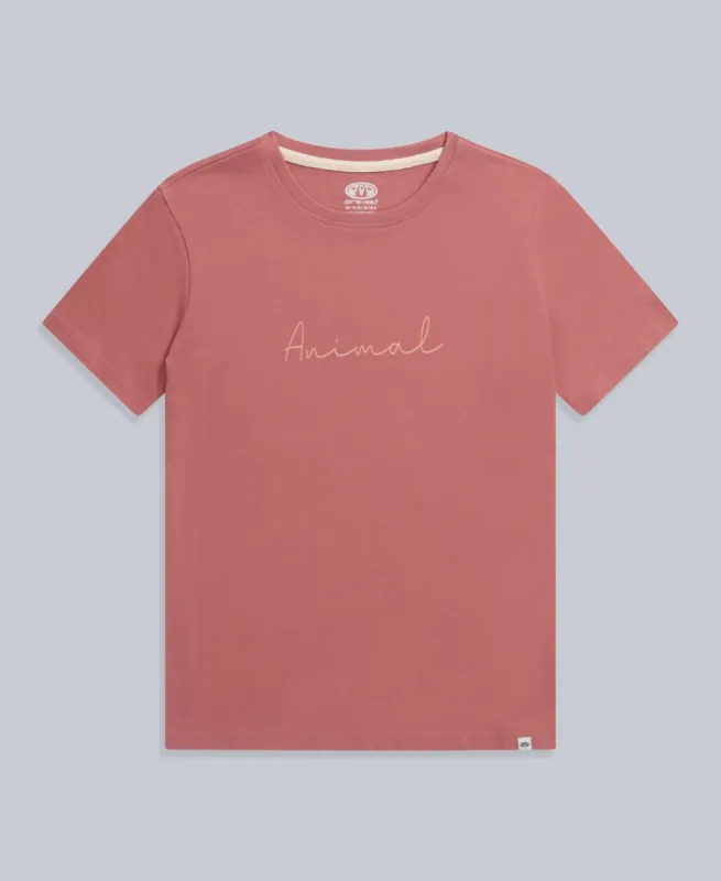 Marina Womens Logo T-Shirt - Dark Pink sold by Animal