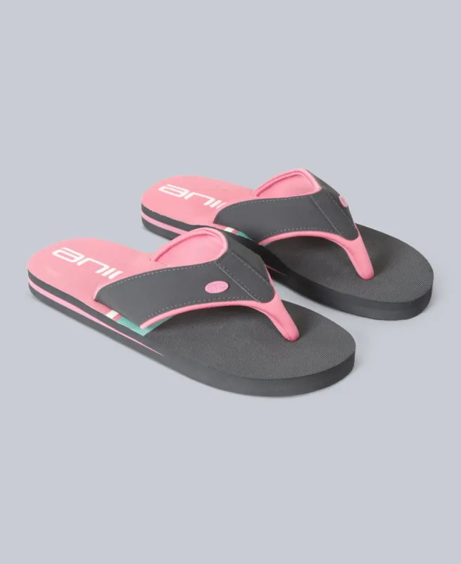 Swish Womens Flip-Flops - Charcoal sold by Animal