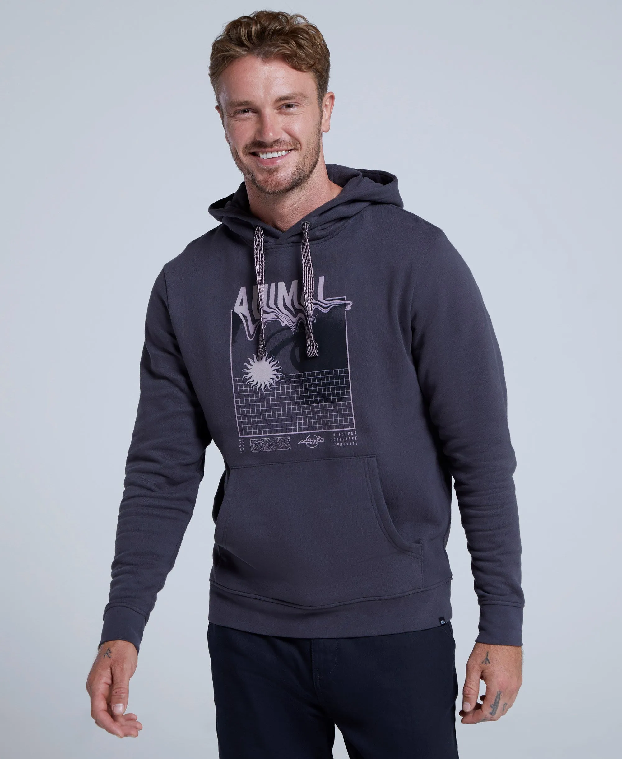River Mens Wavey Hoodie - Dark Grey sold by Animal product image thumbnail 3