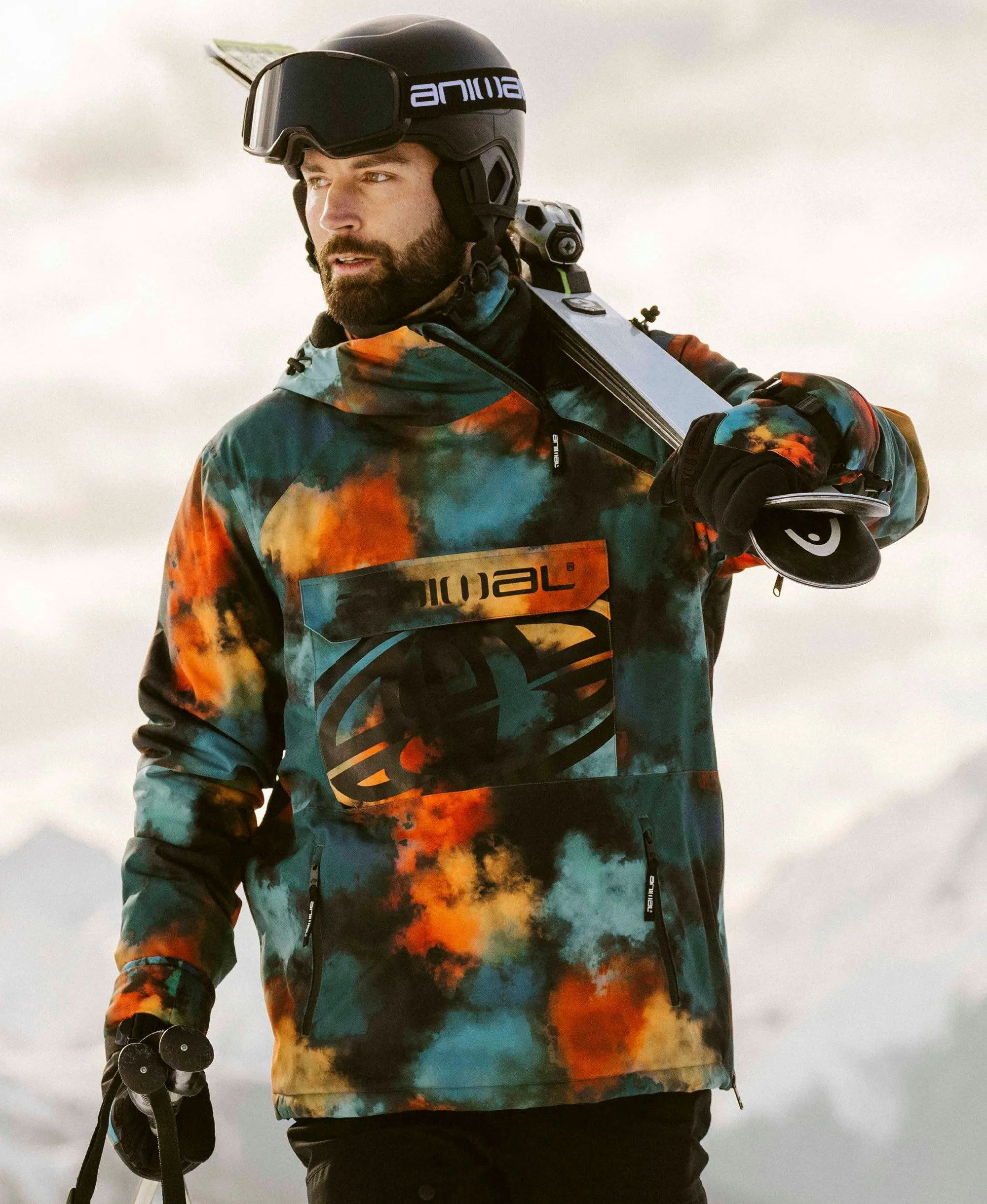 Snowstorm Mens Snow Jacket - Light Teal sold by Animal