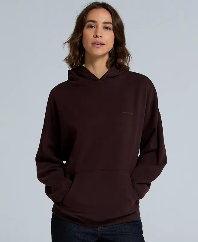 Idol Womens Drop Shoulder Hoodie - Dark Purple sold by Animal