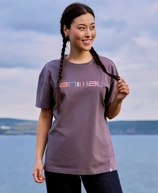 Leena Womens Boxy T-Shirt - Charcoal sold by Animal