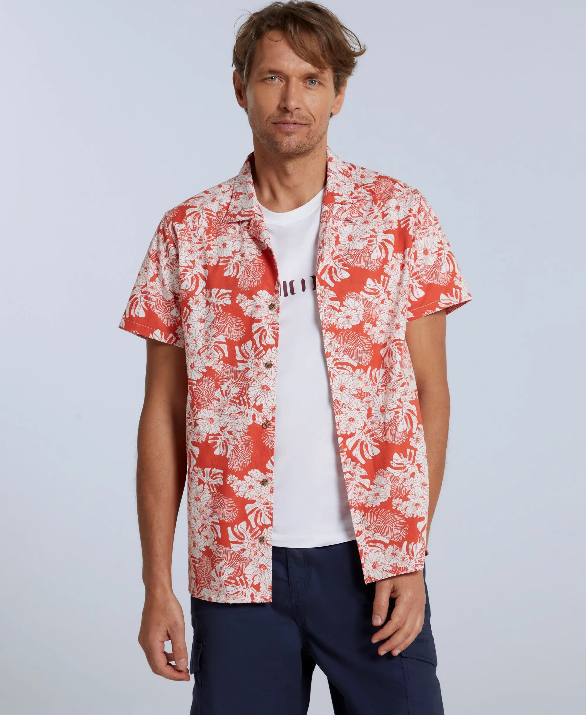 Will Mens Printed Shirt - Red sold by Animal