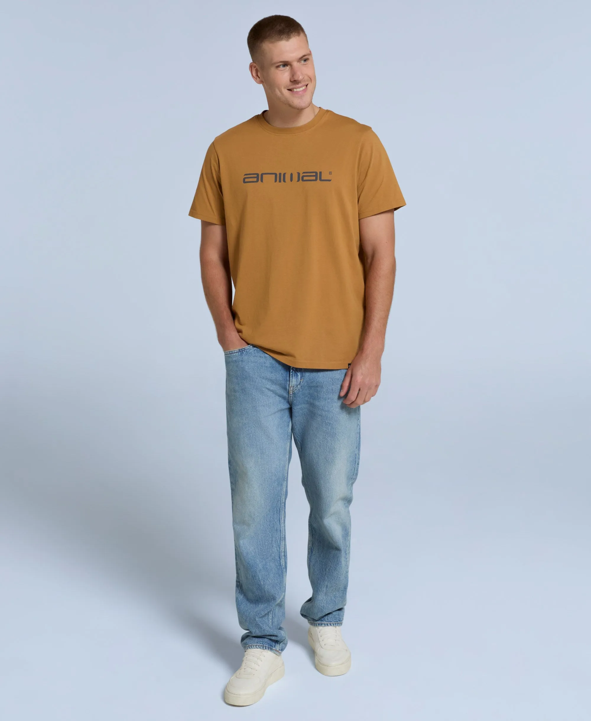 Leon Mens Relaxed T-Shirt - Mustard sold by Animal product image thumbnail 2