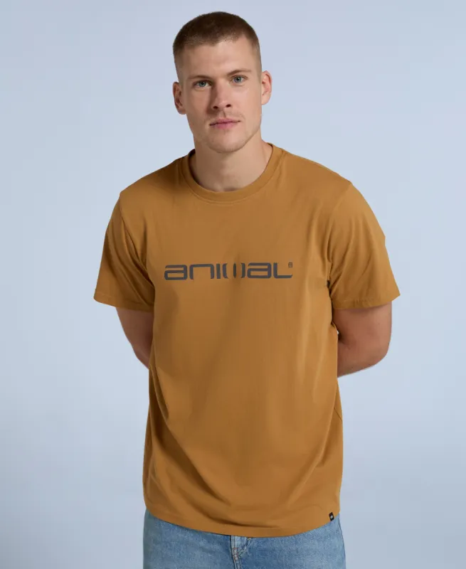 Leon Mens Relaxed T-Shirt - Mustard made by Animal