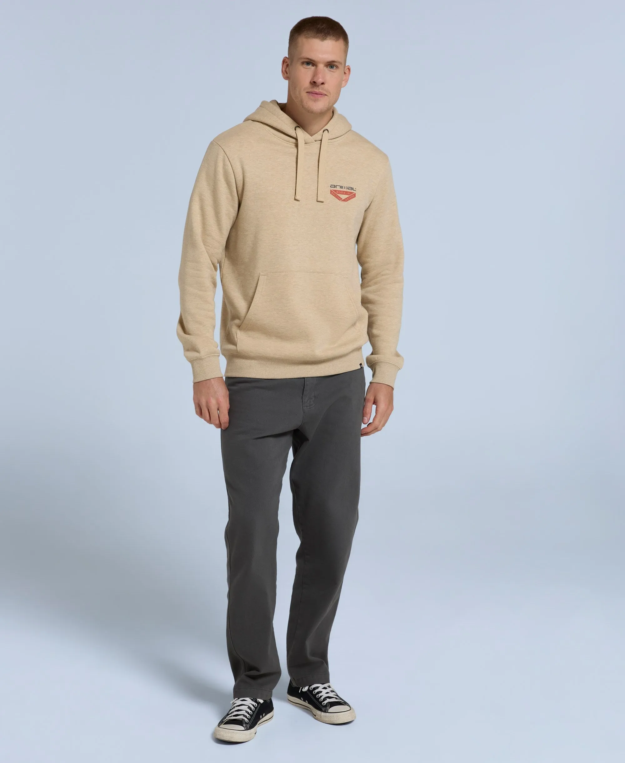 River Mens Hoodie - Beige sold by Animal product image thumbnail 2