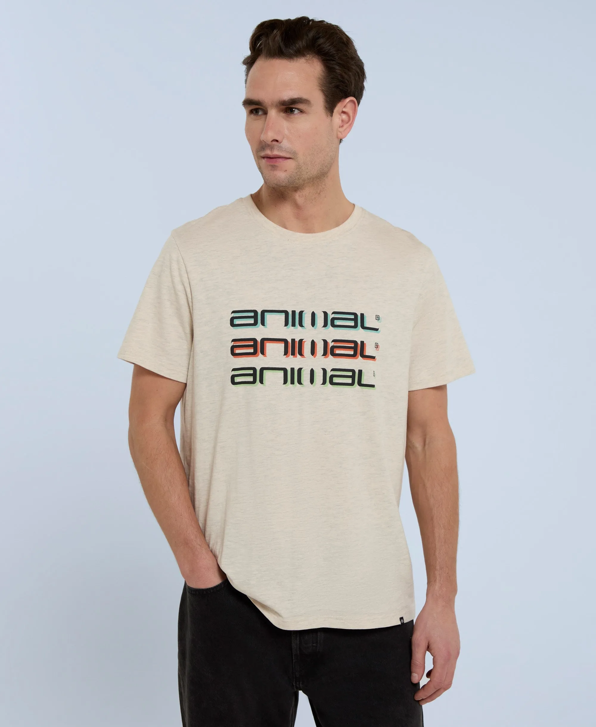 Classico Mens T-Shirt - Beige sold by Animal product image thumbnail 4