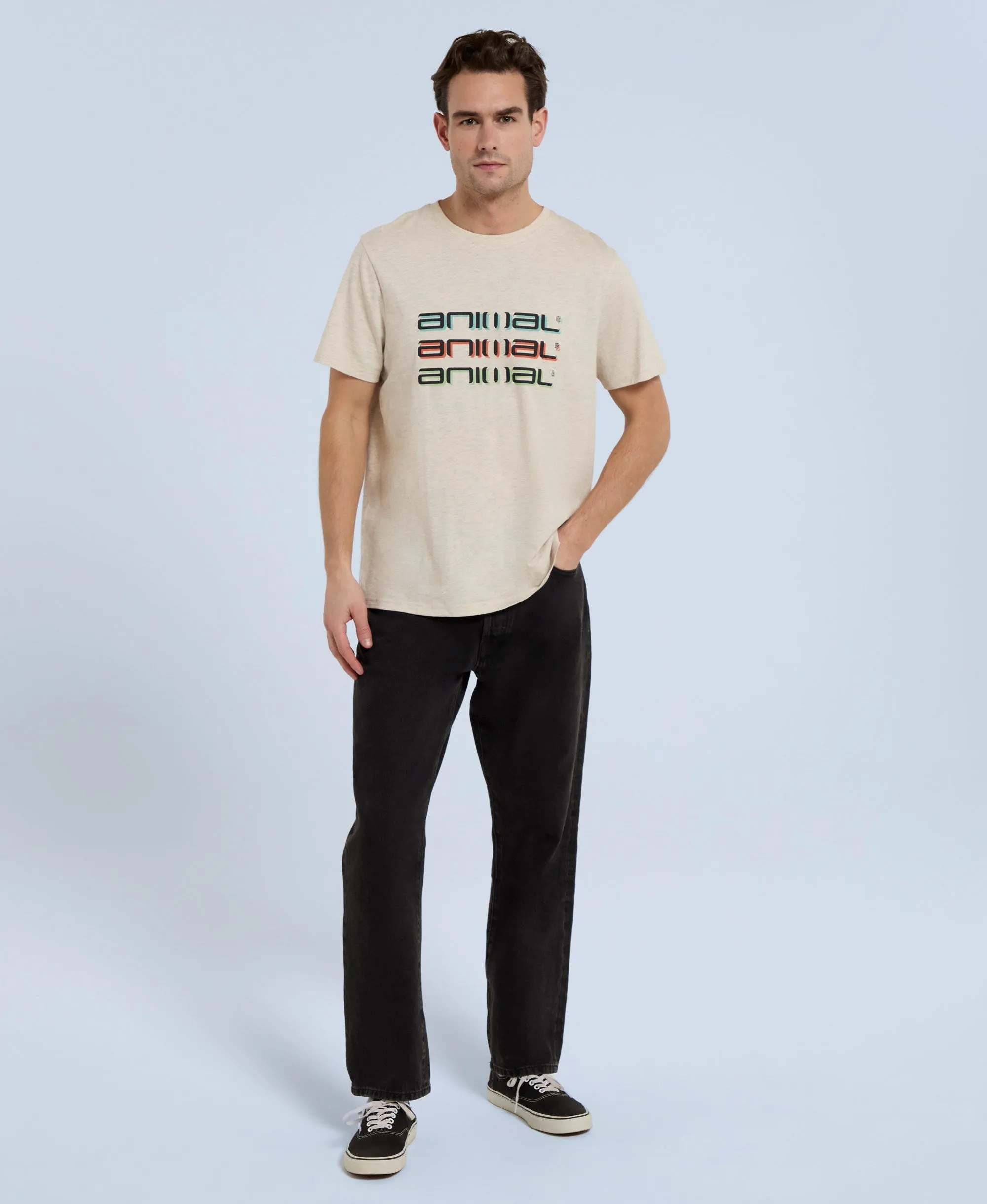 Classico Mens T-Shirt - Beige sold by Animal product image thumbnail 2