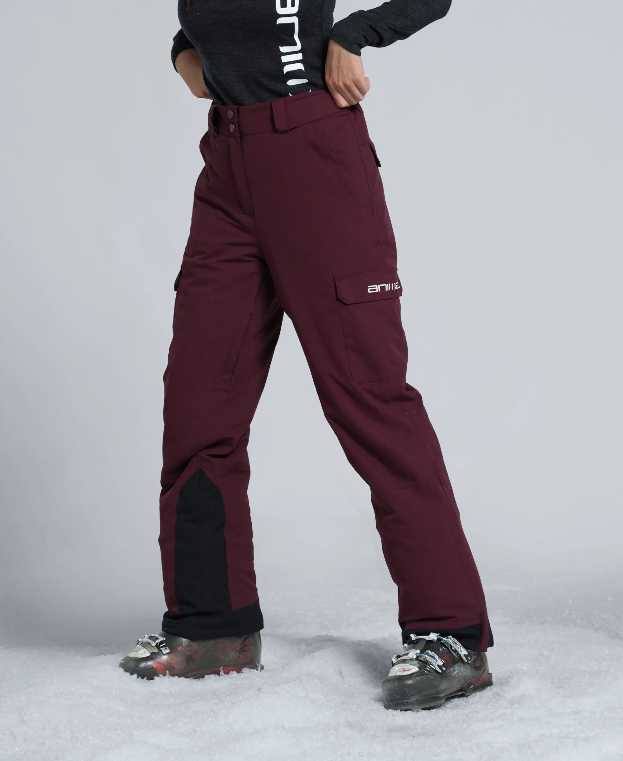 Glaze Womens Snow Pants - Burgundy sold by Animal product image thumbnail 2