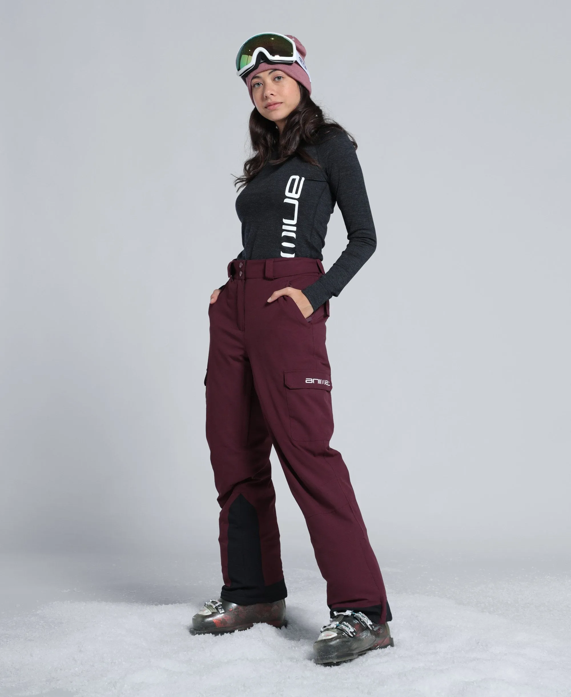Glaze Womens Snow Pants - Burgundy sold by Animal