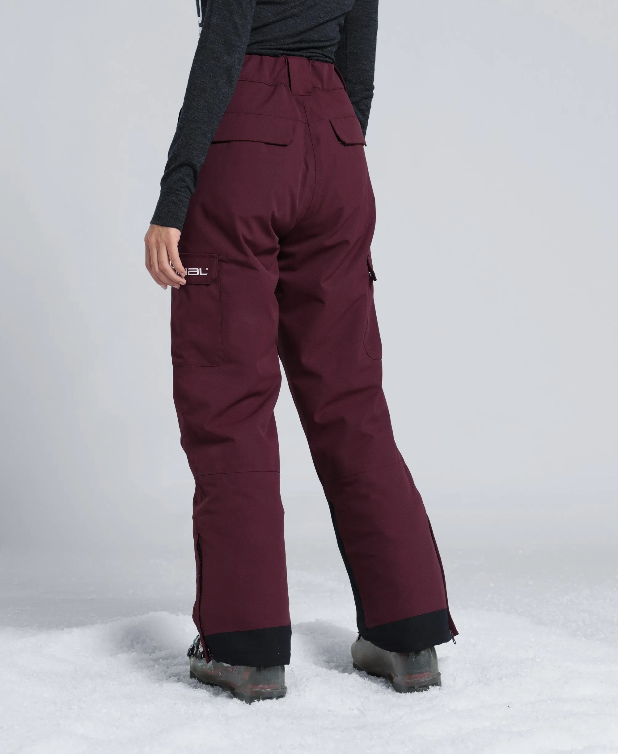 Glaze Womens Snow Pants - Burgundy sold by Animal product image thumbnail 4