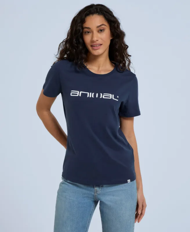 Marina Womens Logo T-Shirt - Navy sold by Animal