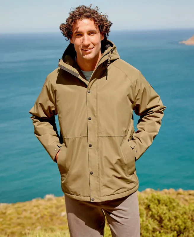 Harlyn Mens Waterproof Jacket - Dark Khaki sold by Animal