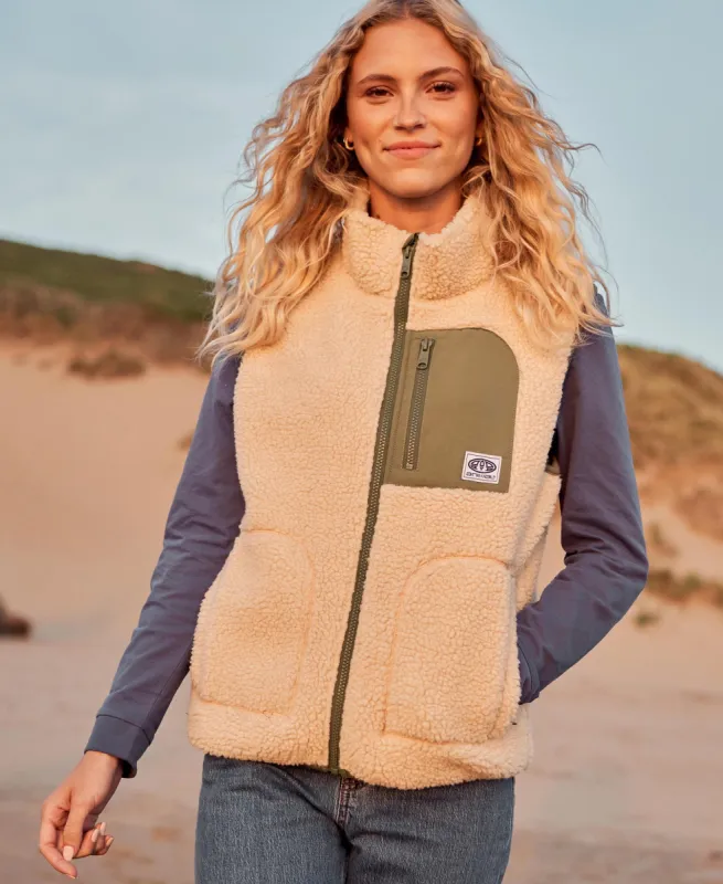 Hennie Womens Gilet - Off White sold by Animal