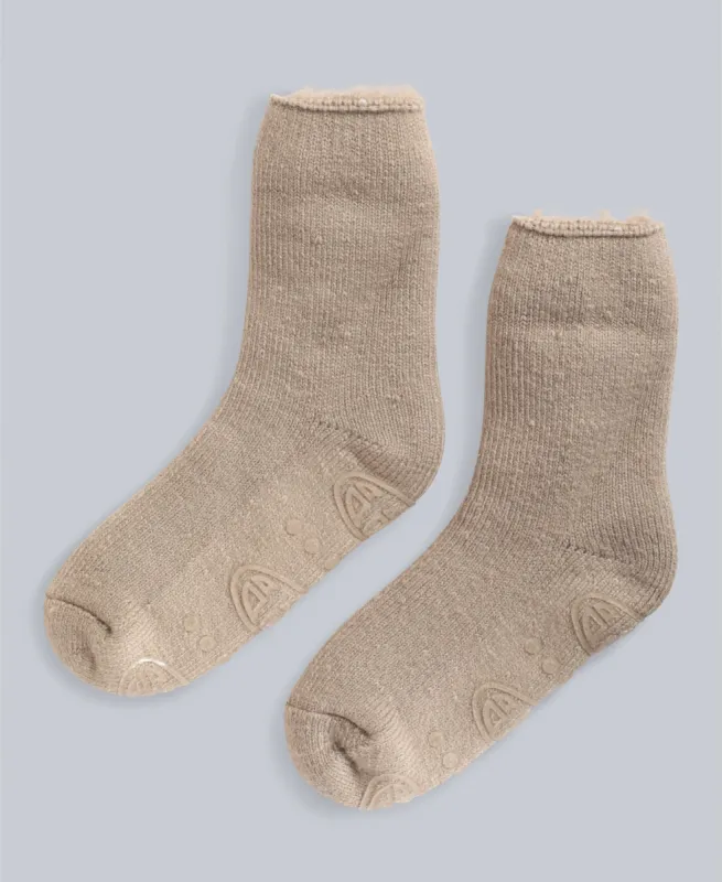 Cosy Womens Recycled Thermal Socks - Light Beige sold by Animal