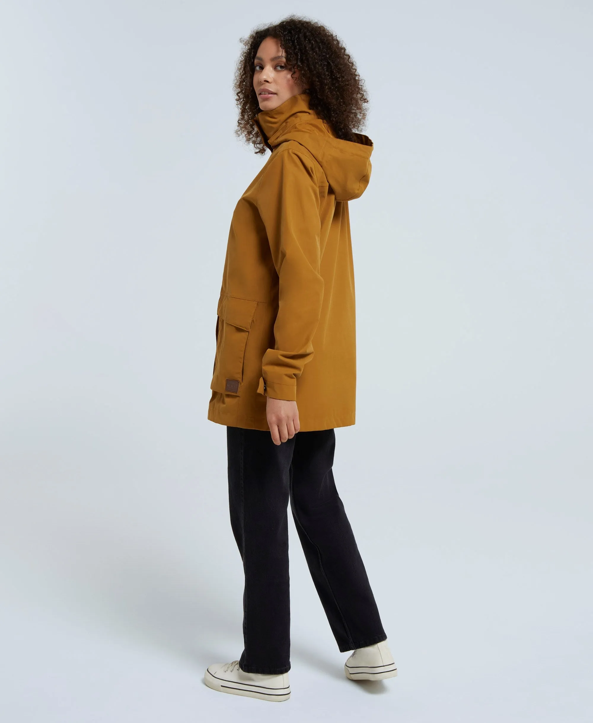 Margate Womens Recycled Waterproof Jacket - Mustard sold by Animal product image thumbnail 4