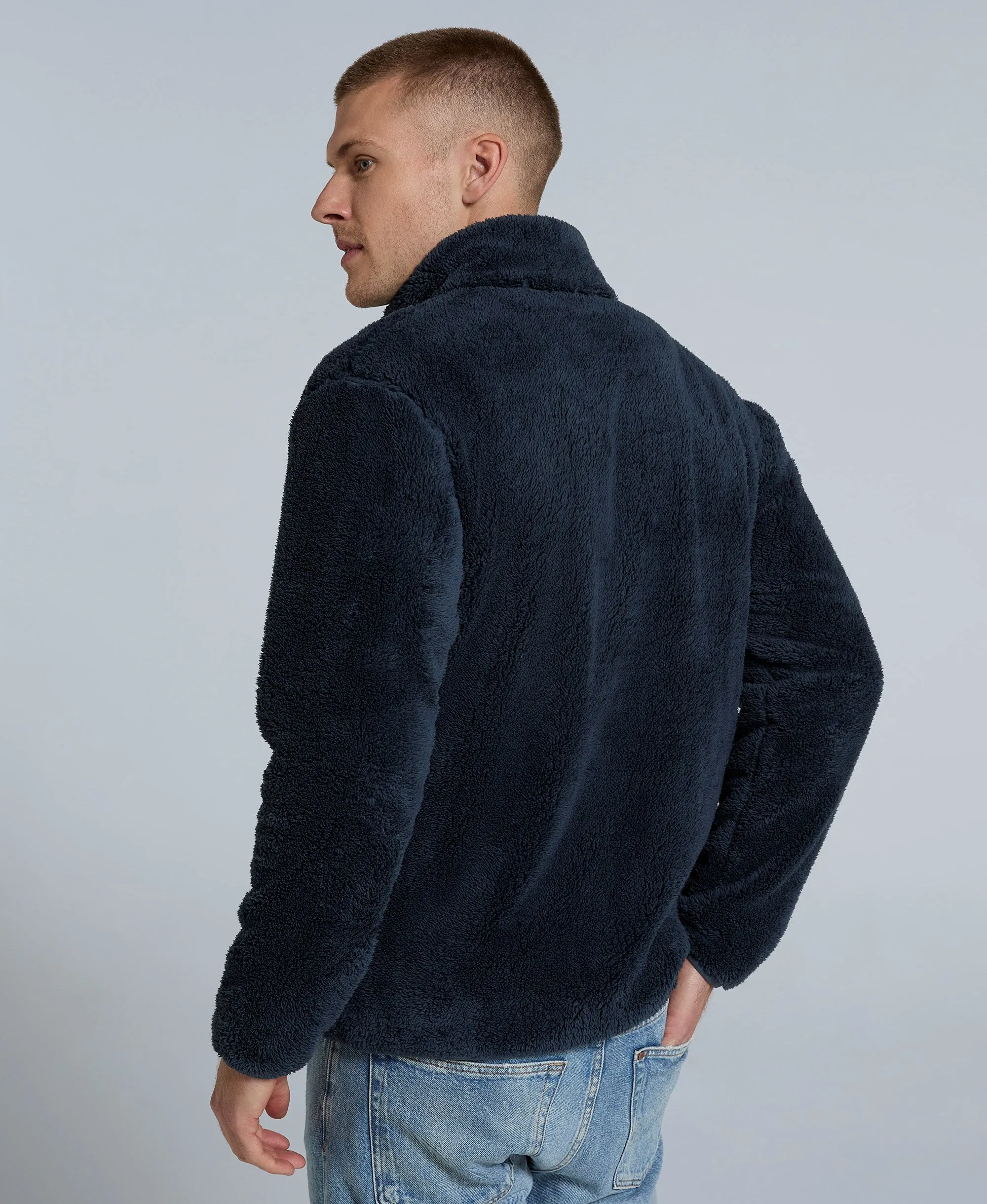 Teddy Mens Fleece Jacket - Navy sold by Animal product image thumbnail 4