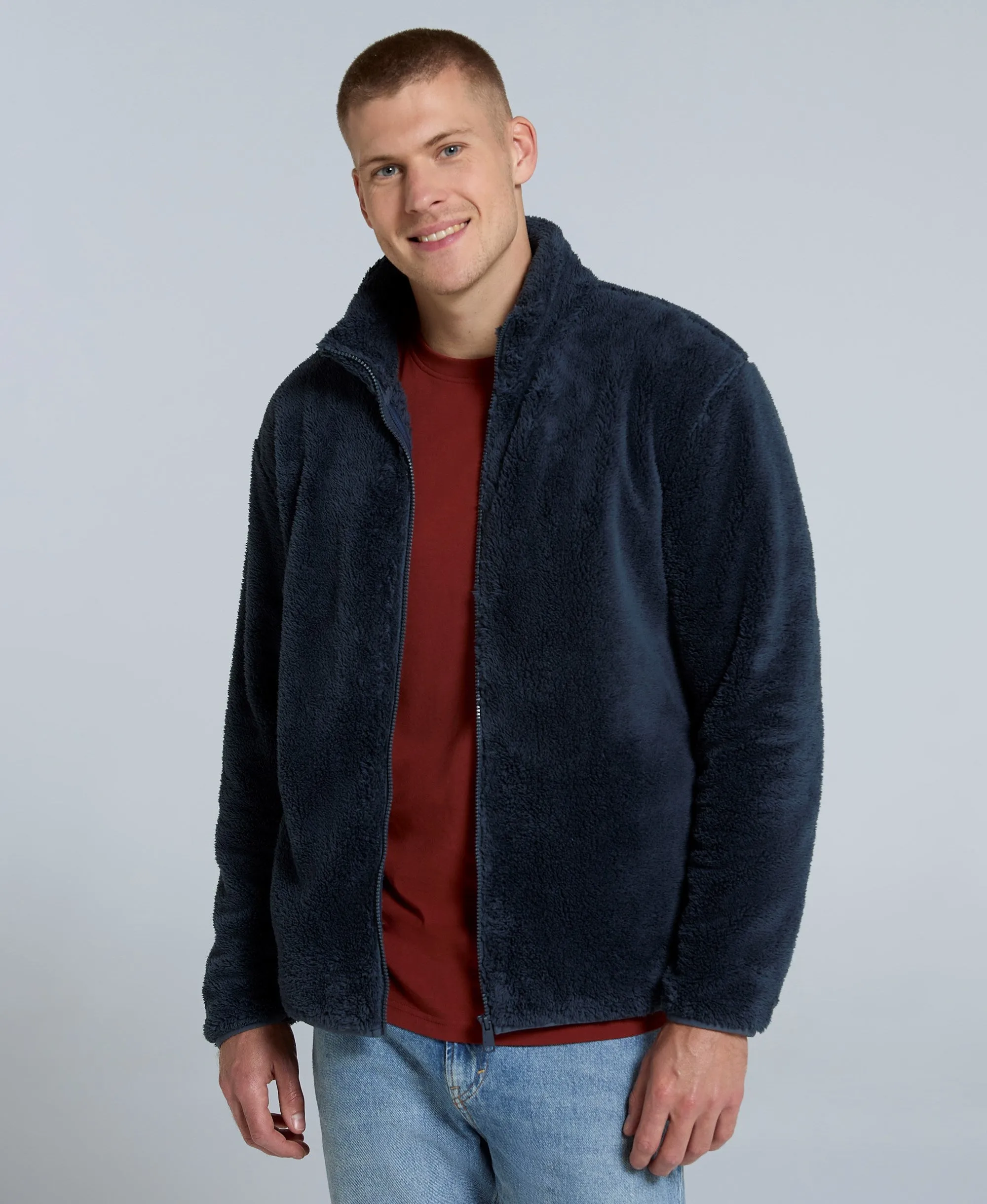 Teddy Mens Fleece Jacket - Navy sold by Animal product image thumbnail 3