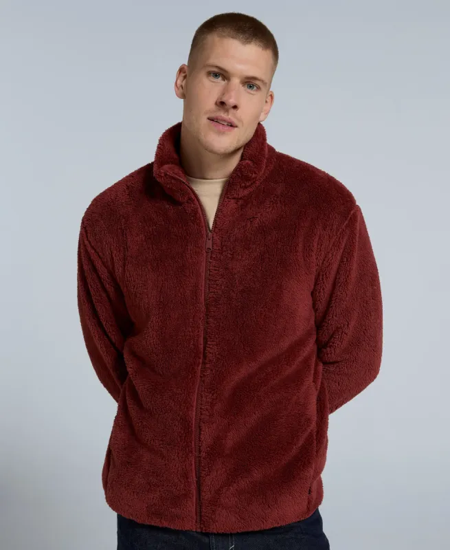 Teddy Mens Fleece Jacket - Dark Red sold by Animal