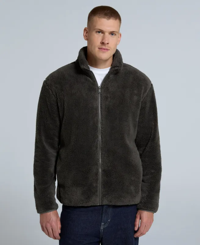 Teddy Mens Fleece Jacket - Dark Khaki sold by Animal