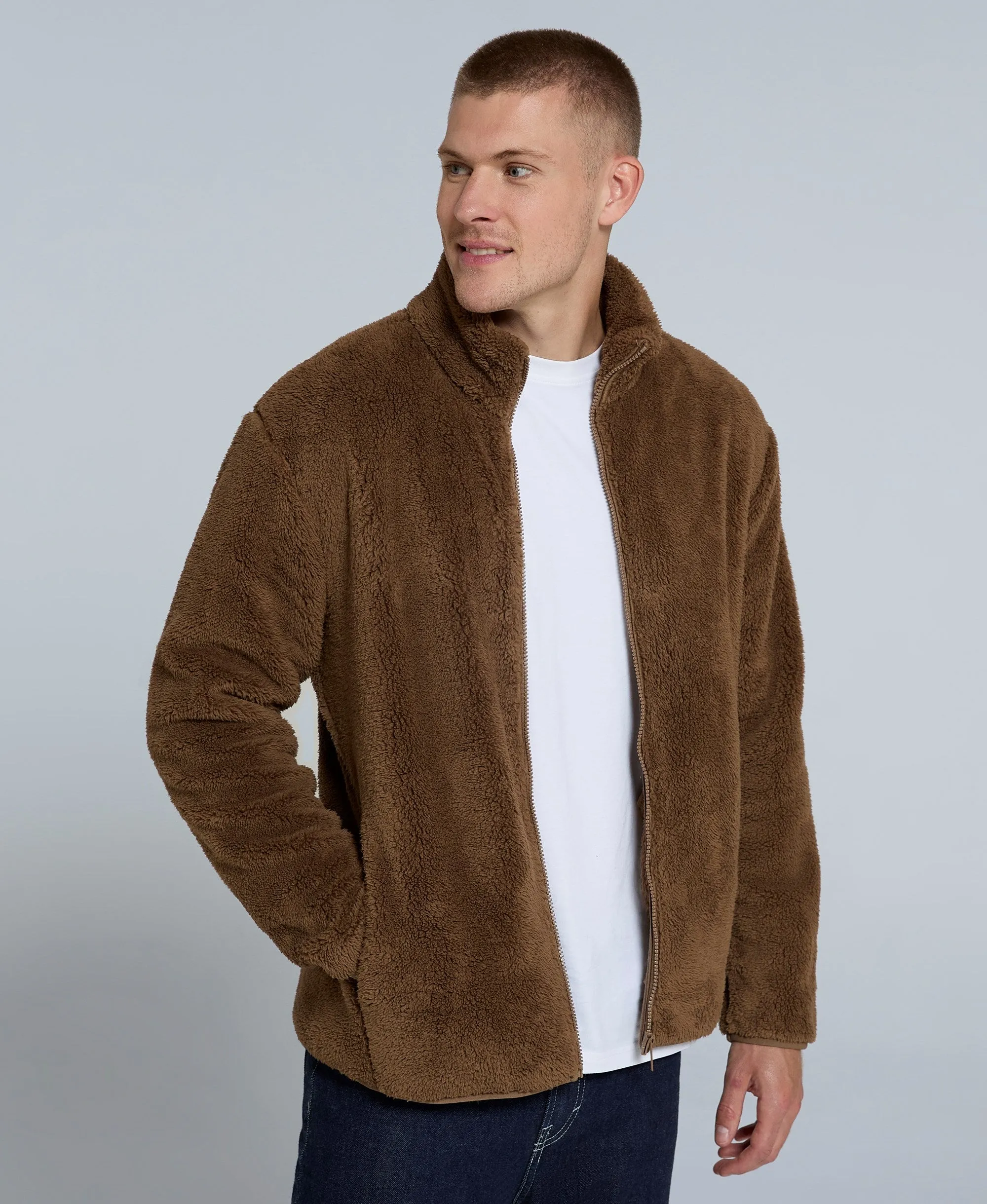 Teddy Mens Fleece Jacket - Brown sold by Animal product image thumbnail 3