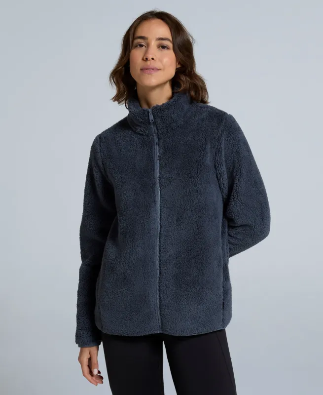 Teddy Womens Fleece Jacket - Dark Grey sold by Animal