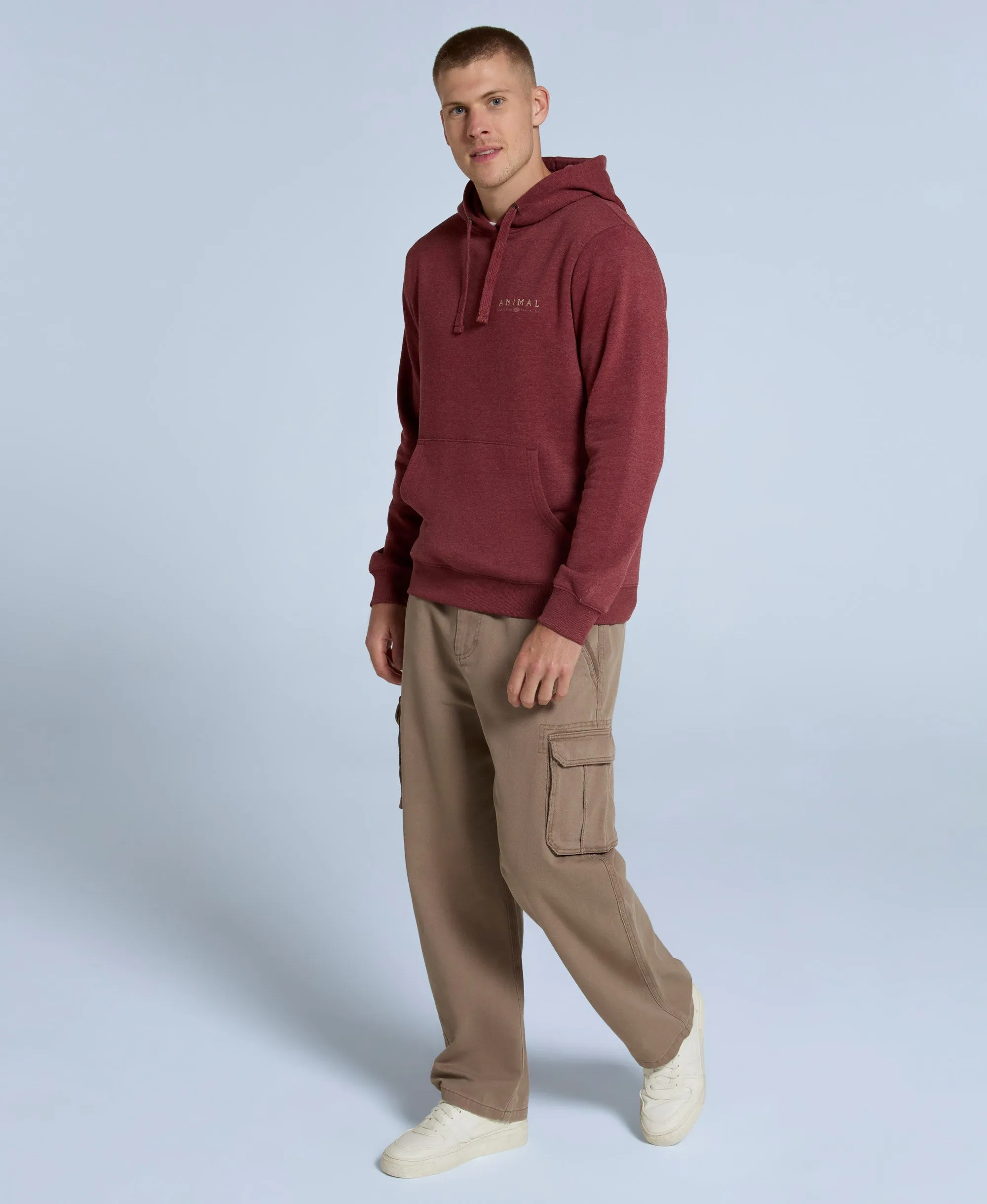 River Mens Hoodie - Burgundy sold by Animal product image thumbnail 3