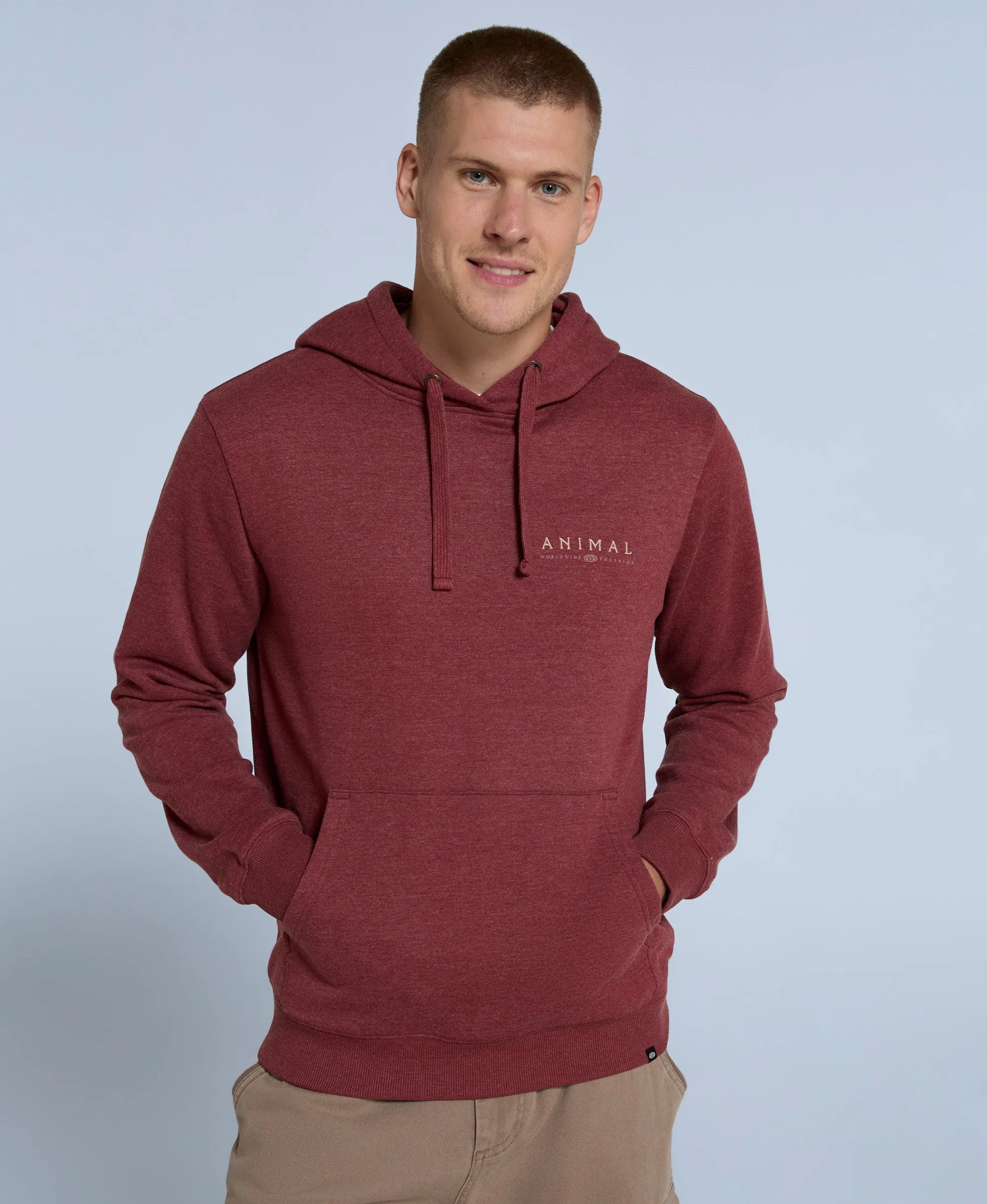 River Mens Hoodie - Burgundy sold by Animal product image thumbnail 2