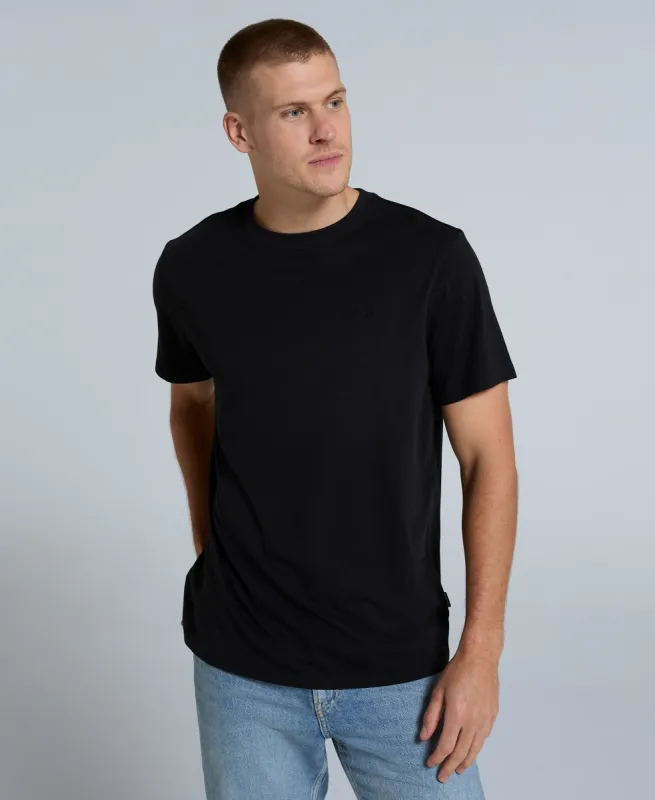 Icon Mens Plain T-Shirt - Jet Black sold by Animal